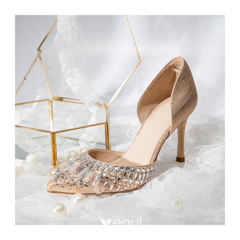 Beautiful Champagne Wedding Shoes 2019 