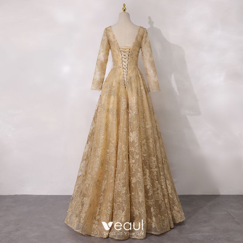 ivory and gold mother of the bride dresses