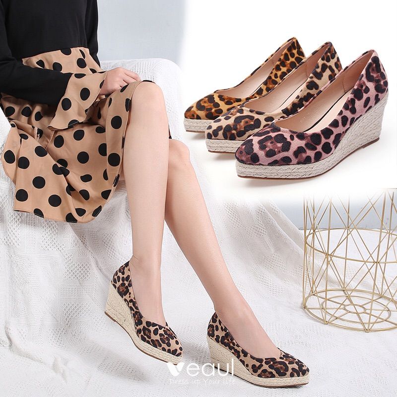 pink dress leopard shoes