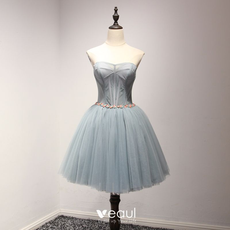 Blue Gray Cocktail Dress Sale Online ...