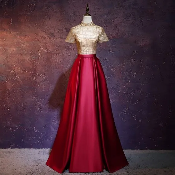 red gown design 2018