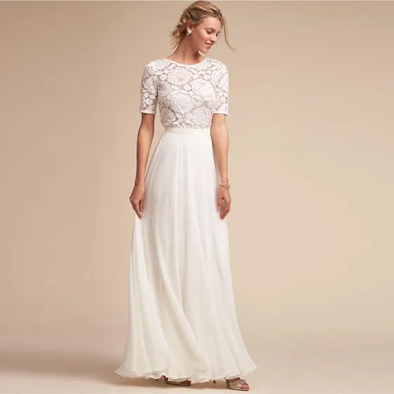 white maxi dress modest