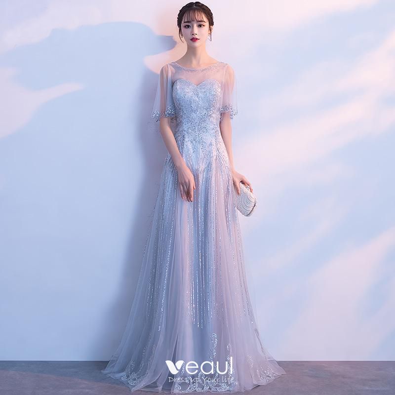 grey princess gown