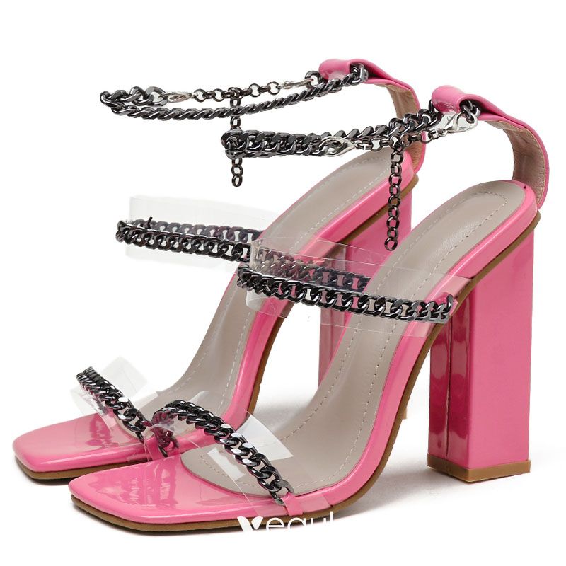 candy pink sandals