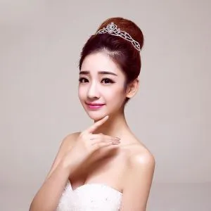 Bridal Jewellery Wedding Tiara Earrings Necklace Three Piece