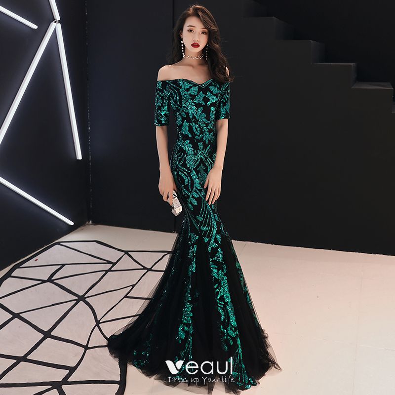 Emerald green prom outlet dress 2018