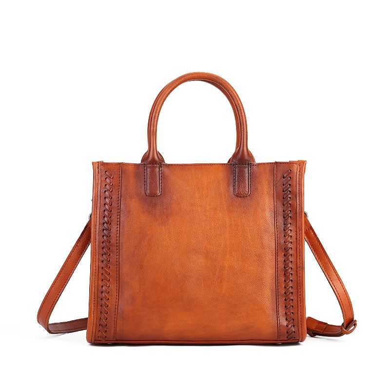 Lacquer Leather Women's Bag 2023 V-shaped Retro Bright Leather