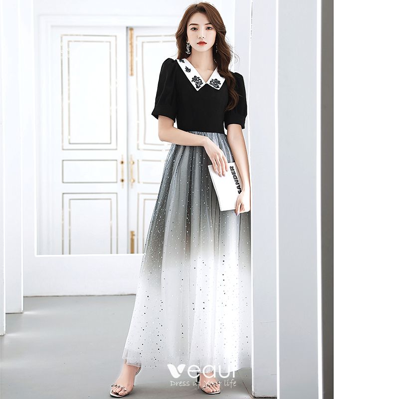 retro black and white dress