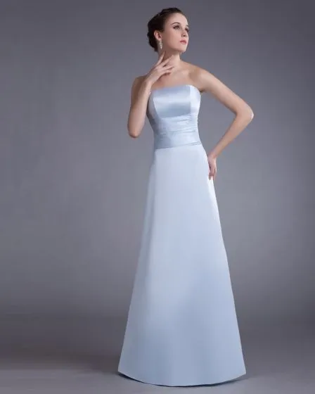 strapless floor length dress