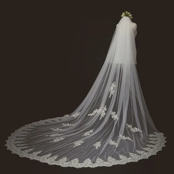 lace cathedral wedding veils