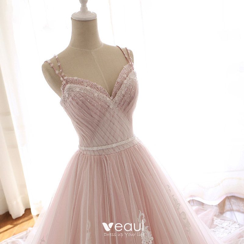 pink summer wedding dresses