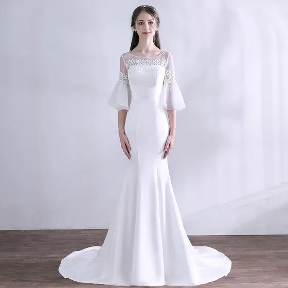 simple wedding gowns 2018