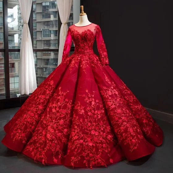 Luxury / Gorgeous Red Bridal Wedding ...