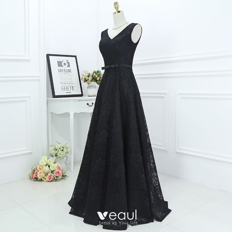 classic black gown