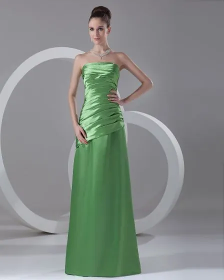 strapless floor length dress