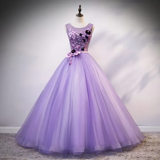 lavender formal gown