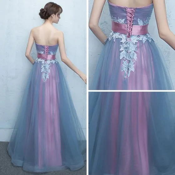 Chic / Beautiful Prom Dresses 2017 Gradient-Color A-Line / Princess ...