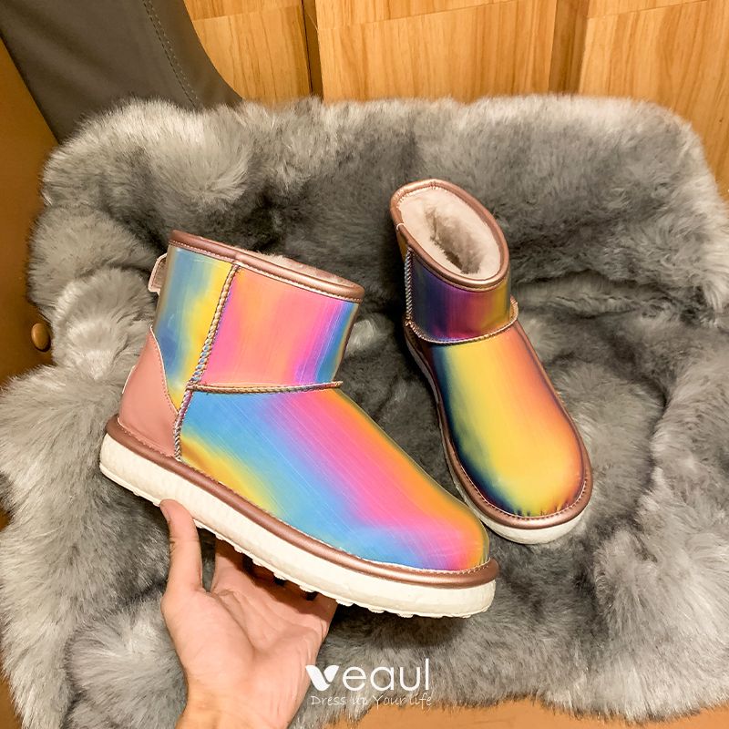 rainbow womens boots