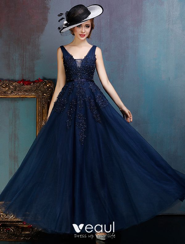 dark blue prom dresses uk