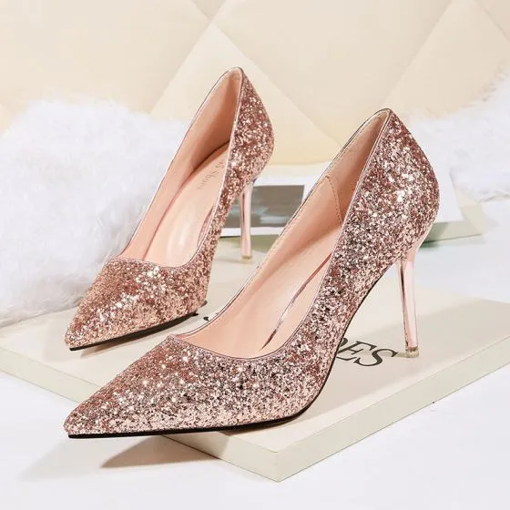 champagne pink heels
