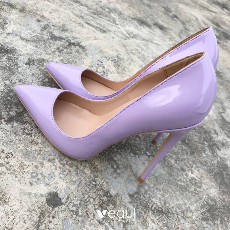 lavender high heel shoes
