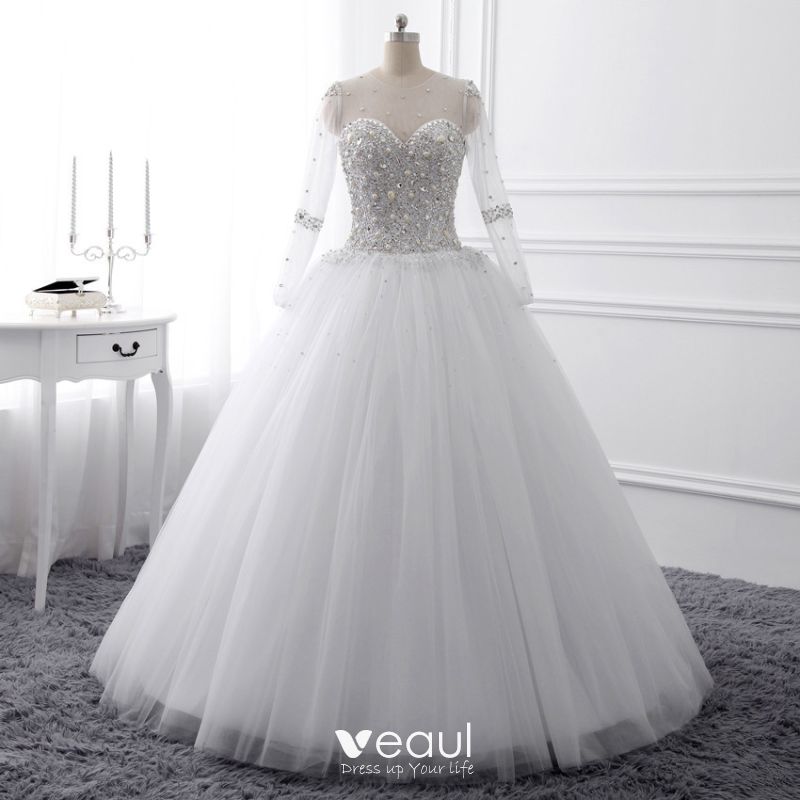 crystal wedding dress