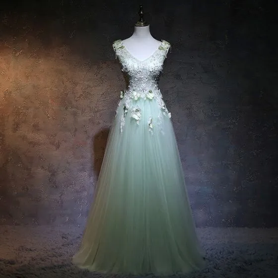 sage princess dress