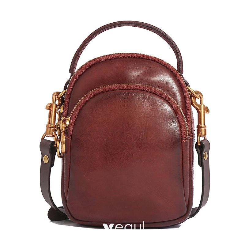 Casual Ladies Handbags 2022 Brown Vintage Large Capacity Crossbody