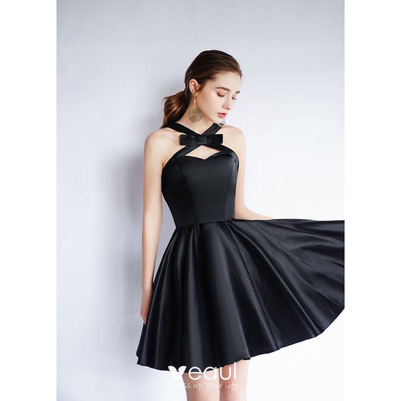 Charming Black Homecoming Graduation Dresses 2020 A-Line / Princess ...