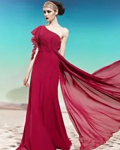 one side sleeve dress