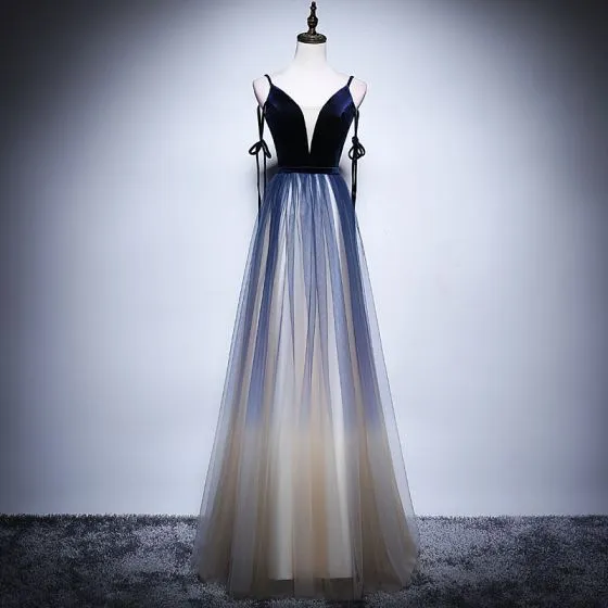 blue gradient dress
