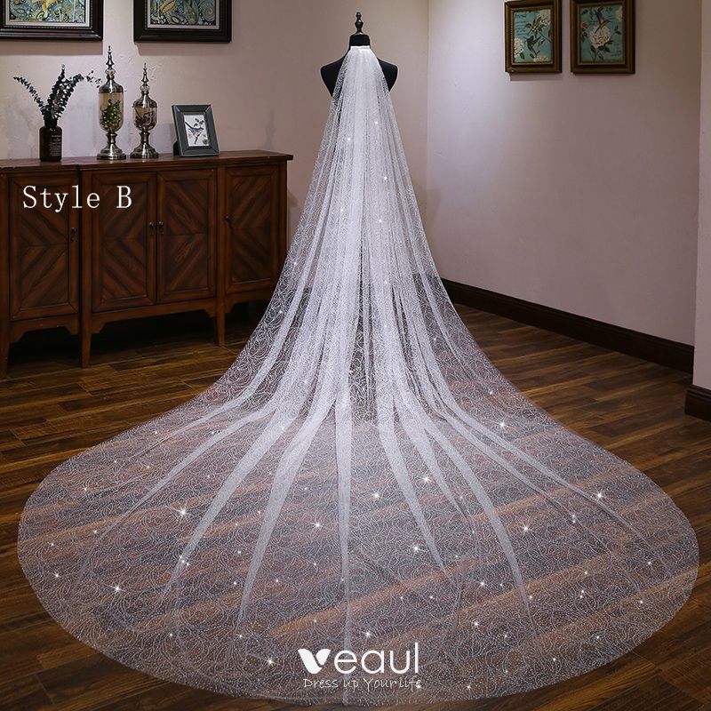 sparkly veil