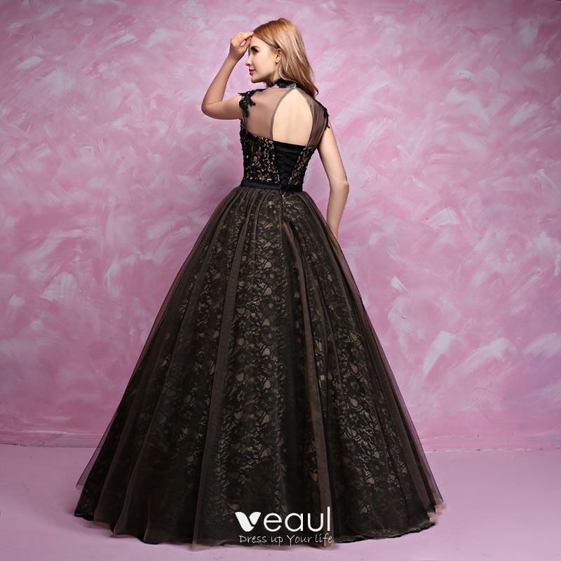 black & gold gown