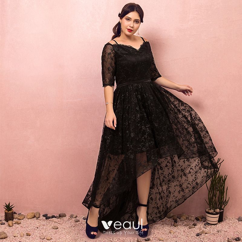 Chic Beautiful Black Plus Size Cocktail Dresses 2018 1 2