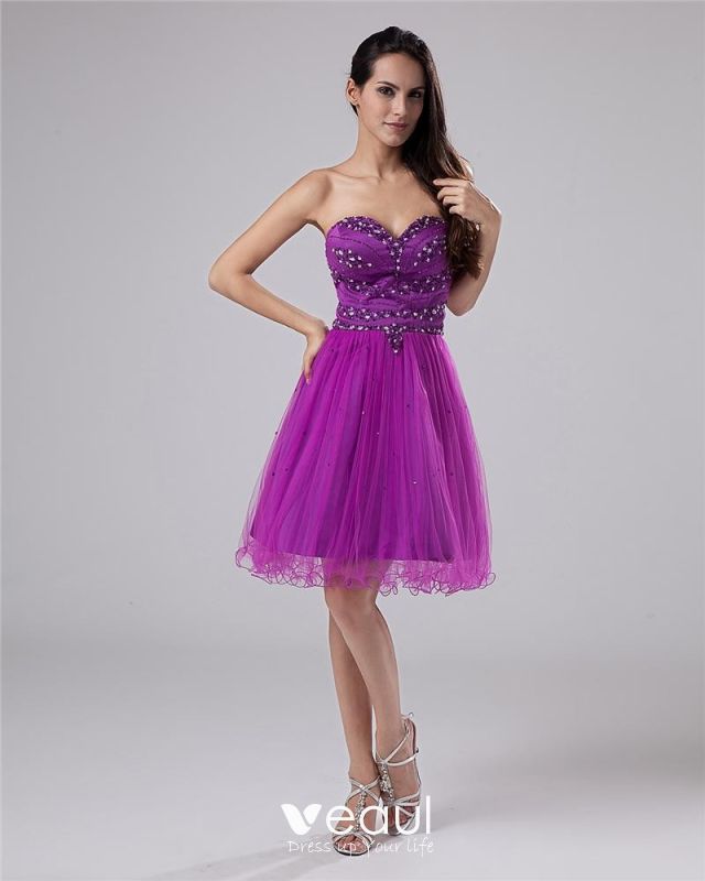 dark purple graduation dress