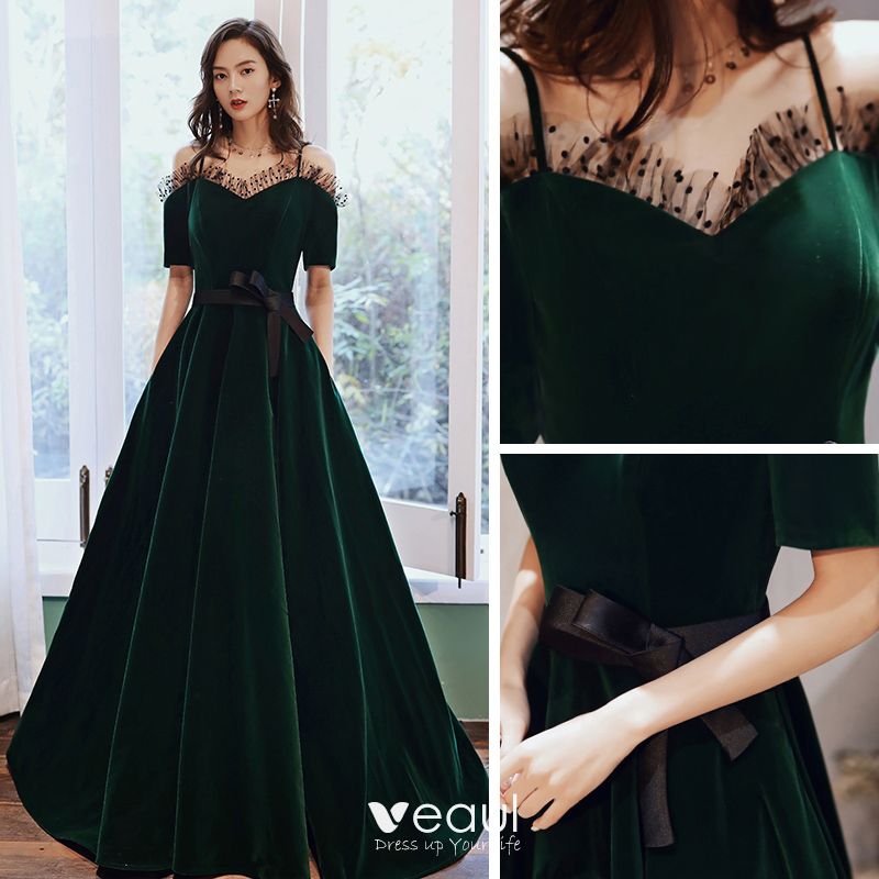 green winter formal dresses
