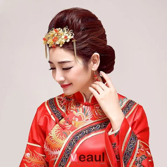 Classical Chinese Style Bridal Headpiece /Head Flower / Wedding Hair ...