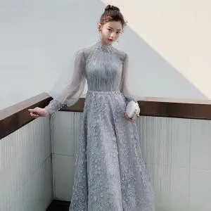 long sleeve dresses graduation