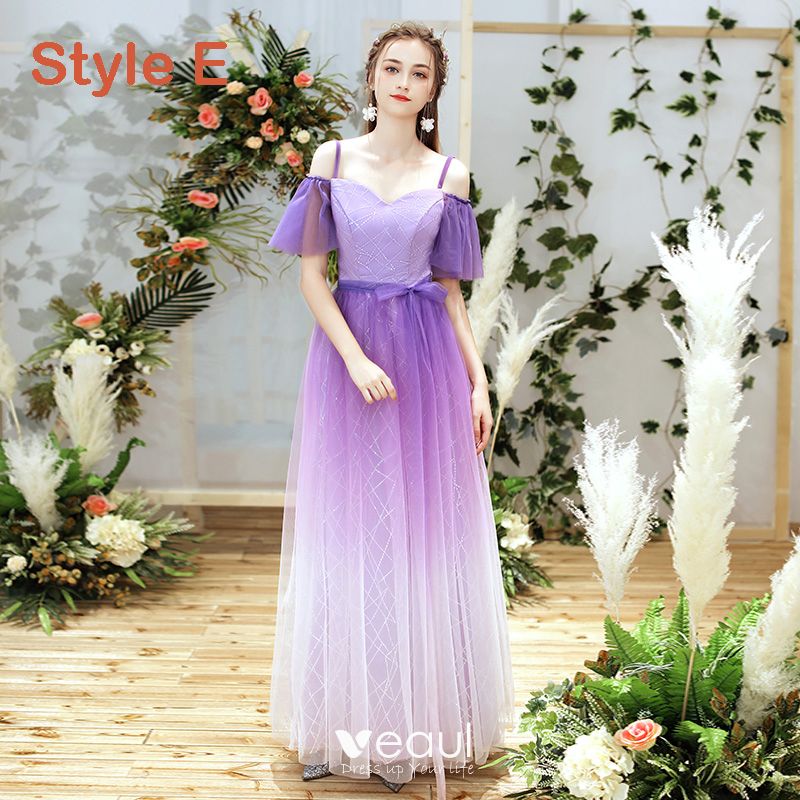 Sequin Wedding Dress Lilac