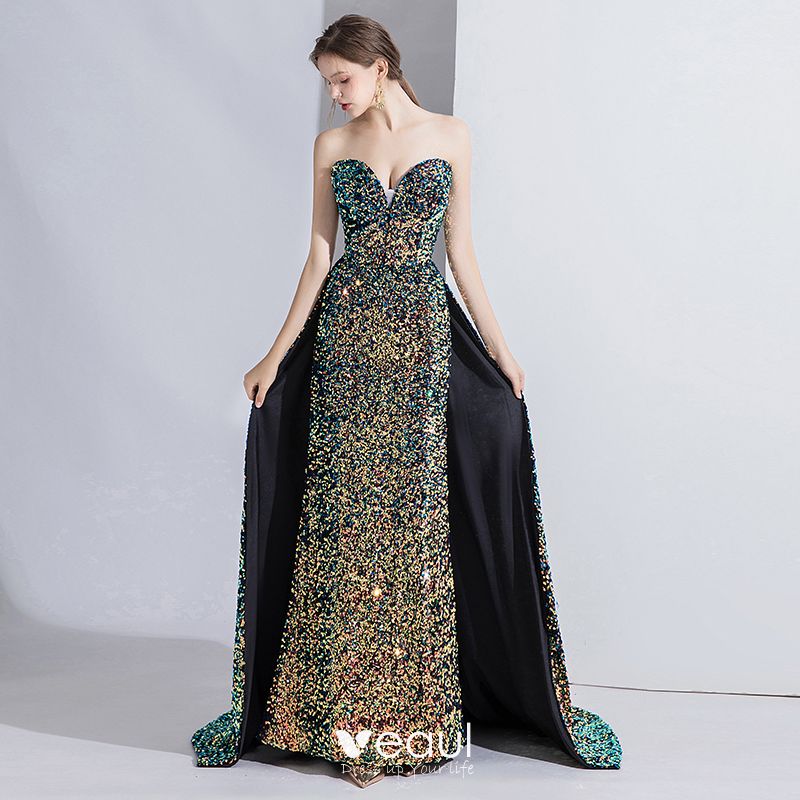 evening gown with train