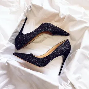 black sparkly shoes for weddings