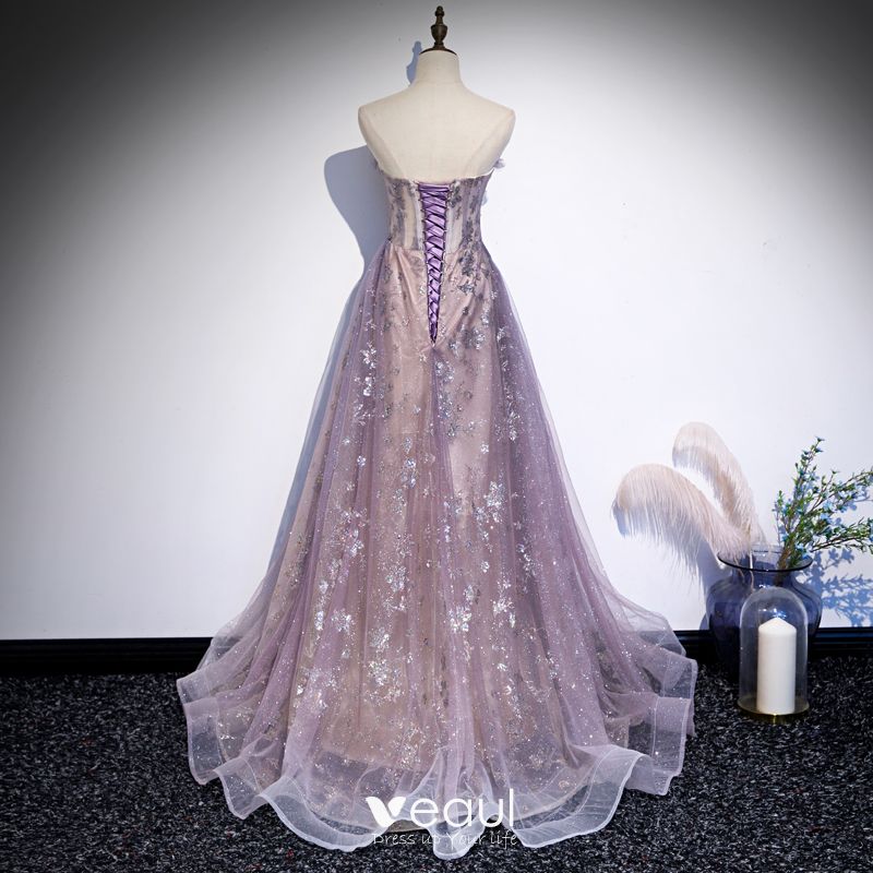 Amazon Com Women S Vintage Lace Dress Three Quarter Sleeve Casual Summer Slim Evening Party Wedding Work Dresses L Purple Beauty