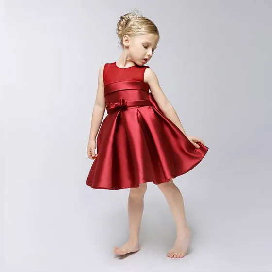 Burgundy Church Dress