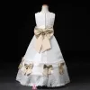 White Flower Girl Dress Princess Dress And Long Sections